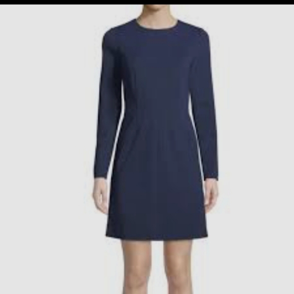 Diane Von Furstenberg Dresses & Skirts - Diane Von Furstenberg Classic Navy Long Sleeve Dress, Size 4